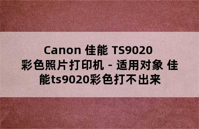 Canon 佳能 TS9020 彩色照片打印机 - 适用对象 佳能ts9020彩色打不出来